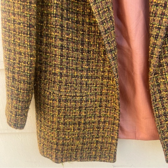 Vintage Michele brown tweed open jacket - Picture 3 of 9